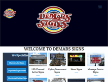 Tablet Screenshot of demars-signs.com